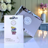 Alice in Wonderland Mad Hatter Tea Party Enamel Pin Brooch With Set of Teacups and We Are All Mad Here, Birthday Gift For Her or Her Friends Main 102 Small Alice in Wonderland Mad Hatter Teacups Enamel Pin