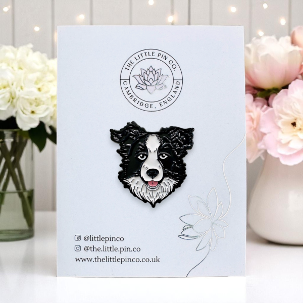 Collie Sheepdog Dog Breed Enamel Lapel Pin Badge