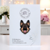 German Shepherd Alsation Dog Breed Enamel Lapel Pin Badge