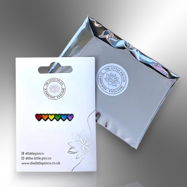 Tiny Rainbow Hearts LGBTQIA2S+ Gay Pride Pin