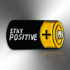 Stay Positive Battery Enamel Lapel Pin, Encouragement Brooch Badge, Mental Health, Unique Supportive Friendship Gift, Gifts Under Ten Pounds Main 1 Small Stay Positive Battery Enamel Pin Badge
