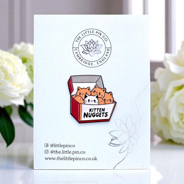 Kitten Nuggets Cartoon Cat Enamel Pin Badge