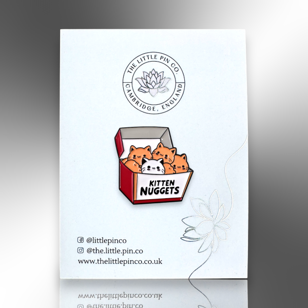 Kitten Nuggets Cartoon Cat Enamel Pin Badge