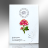 Large Pink Rose Hard Enamel Pin Brooch